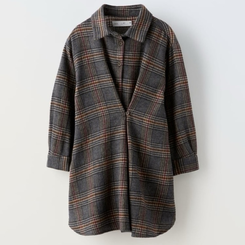 3/$10 KIDS SALE - Zara Kids Double Breasted Plaid Dress